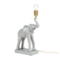 **Lampe décorative éléphant en résine avec socle en métal**