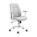 **Chaise de bureau ergonomique grise avec accoudoirs réglables**